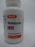 Rugby Melatonin 3mg Sleep Support - 500 Tablets