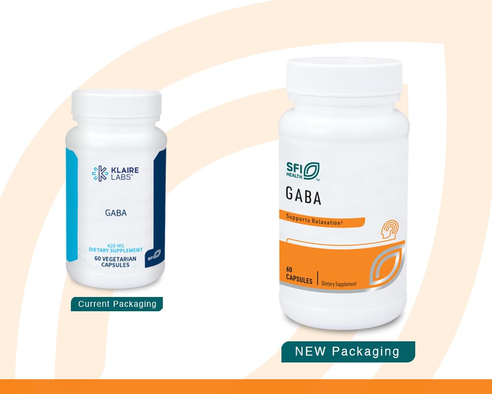 SFI Health Klaire Labs GABA 500 mg - 60 Capsules - image 2