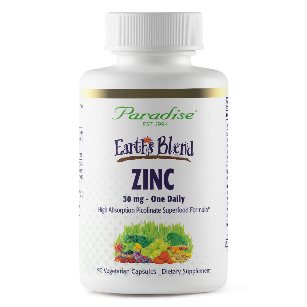 Paradise Herbs Zinc Picolinate 30 mg - 90 Capsules