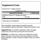 Swanson Sambucus Elderberry Extract 575 mg - 120 Vegetarian Capsules - image 2