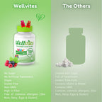 Wellvites Sugar Free Kids Immune and Multivitamin Gummies