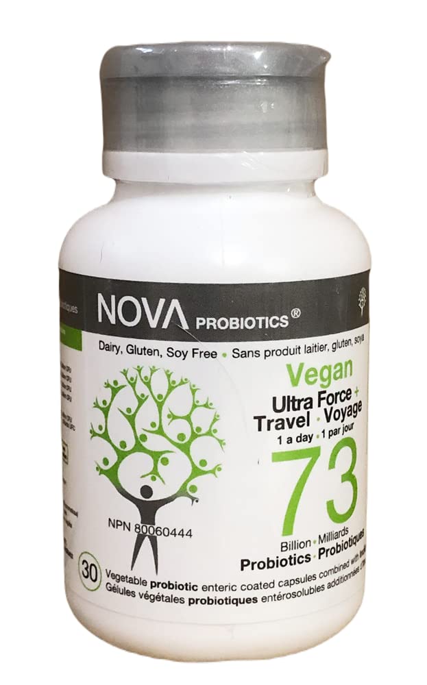 NOVA Probiotics Vegan Ultra Strength 73 Billion CFU - 30 Capsules