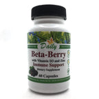 Daily Beta-Berry Beta Glucan Elderberry Vitamin C D3 Zinc - 90 Servings
