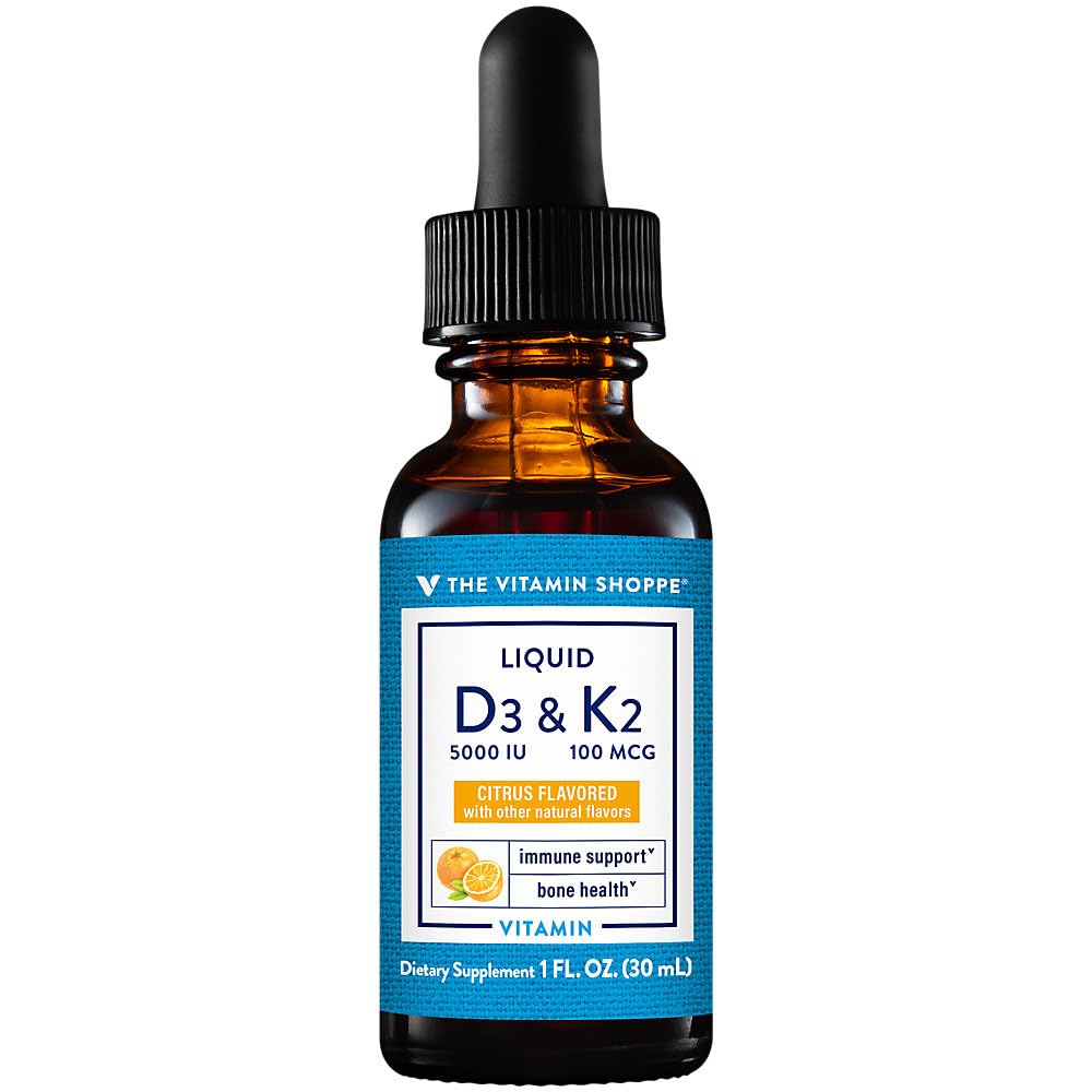 The Vitamin Shoppe Vitamin D3 K2 Liquid Bone Health - 1 oz