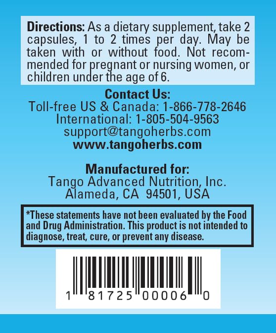 Tango OsteoPhase Natural Bone Support Supplement - 60 Vegetarian Capsules - image 3