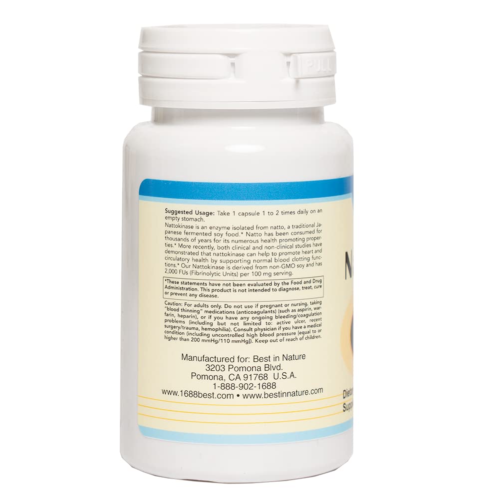 Best in Nature NattoBest Nattokinase Supplement Heart Health - 60 Capsules - image 3