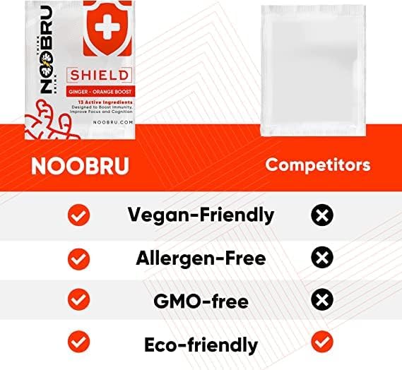 Noobru Shield Vitamin C Powder with Ginger - 20 Sachets - image 3
