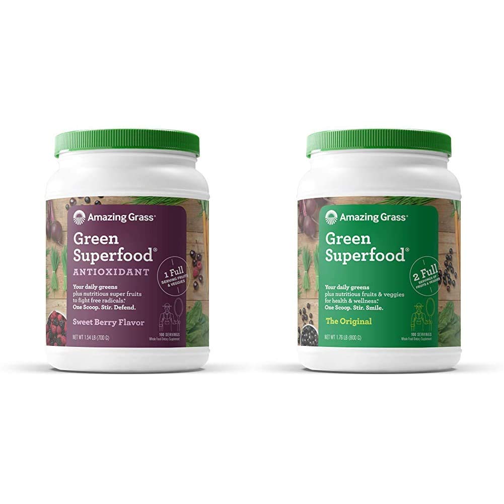 Amazing Grass Greens Blend Antioxidant Superfood Powder - 100 Servings