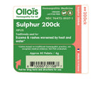 OLLOÏS Sulphur 200ck Homeopathic Medicine - 80 Pellets - image 2