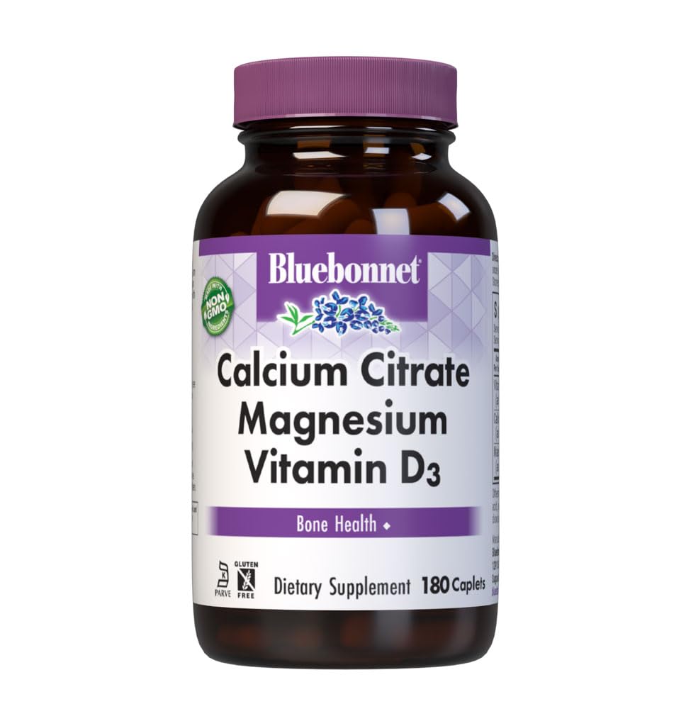 BlueBonnet Calcium Citrate Magnesium Plus Vitamin D3 - 180 Caplets
