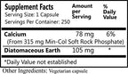 Daily Manufacturing K-Min Calcium Supplement - 250 Vegetarian Capsules - image 2