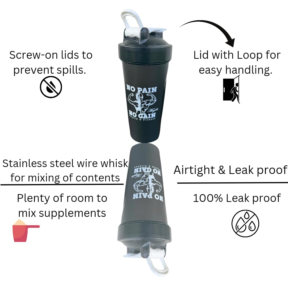 Magiko Blender Shaker Bottles 28oz Leakproof - 2 Count - image 3