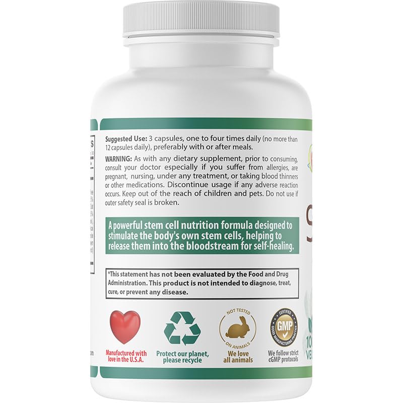 StemVLife Stem Cell Formula Daily Supplement - 90 Capsules - image 2