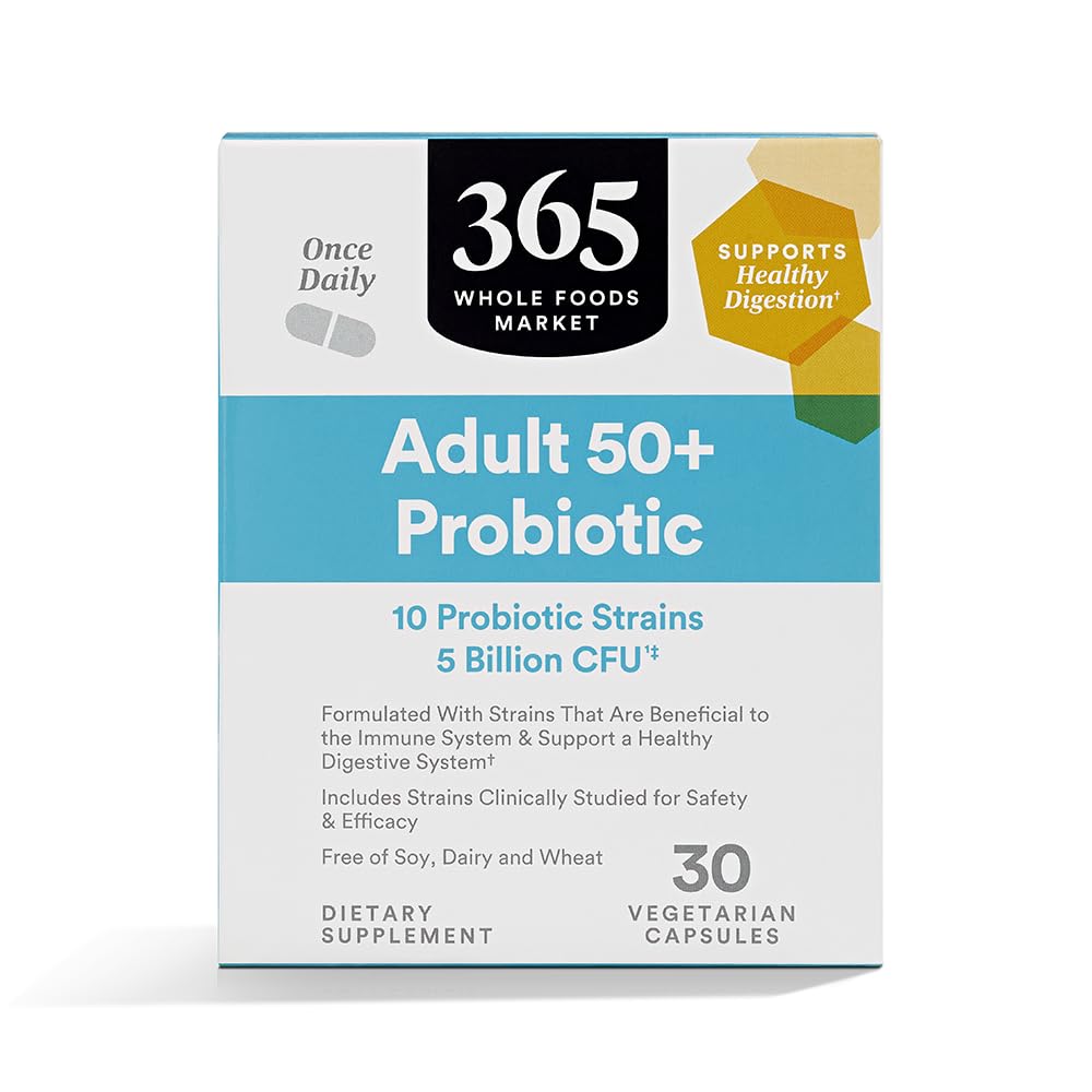365 by Whole Foods Market Adult 50+ Probiotic 5 Billion CFU - 30 Capsules