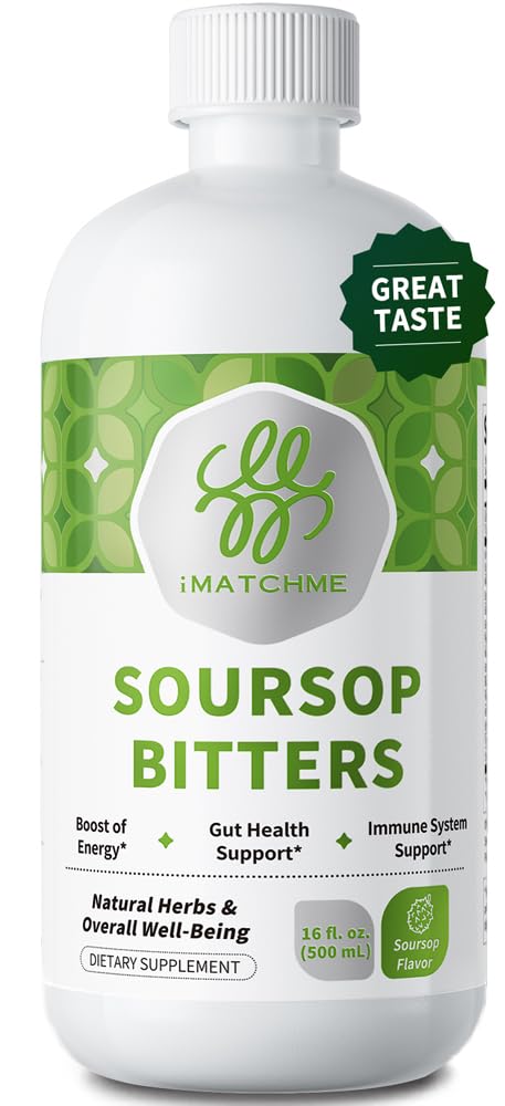 iMATCHME Soursop Bitters Liquid with Black Seed-Gut Cleanse