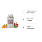 Generic Hair Skin Vitamins with Biotin & Hyaluronic Acid - 60 Capsules - image 6