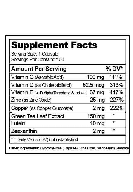 Visual Advantage Glucose II Eye Supplement AREDS 2 - 30 Capsules - image 3