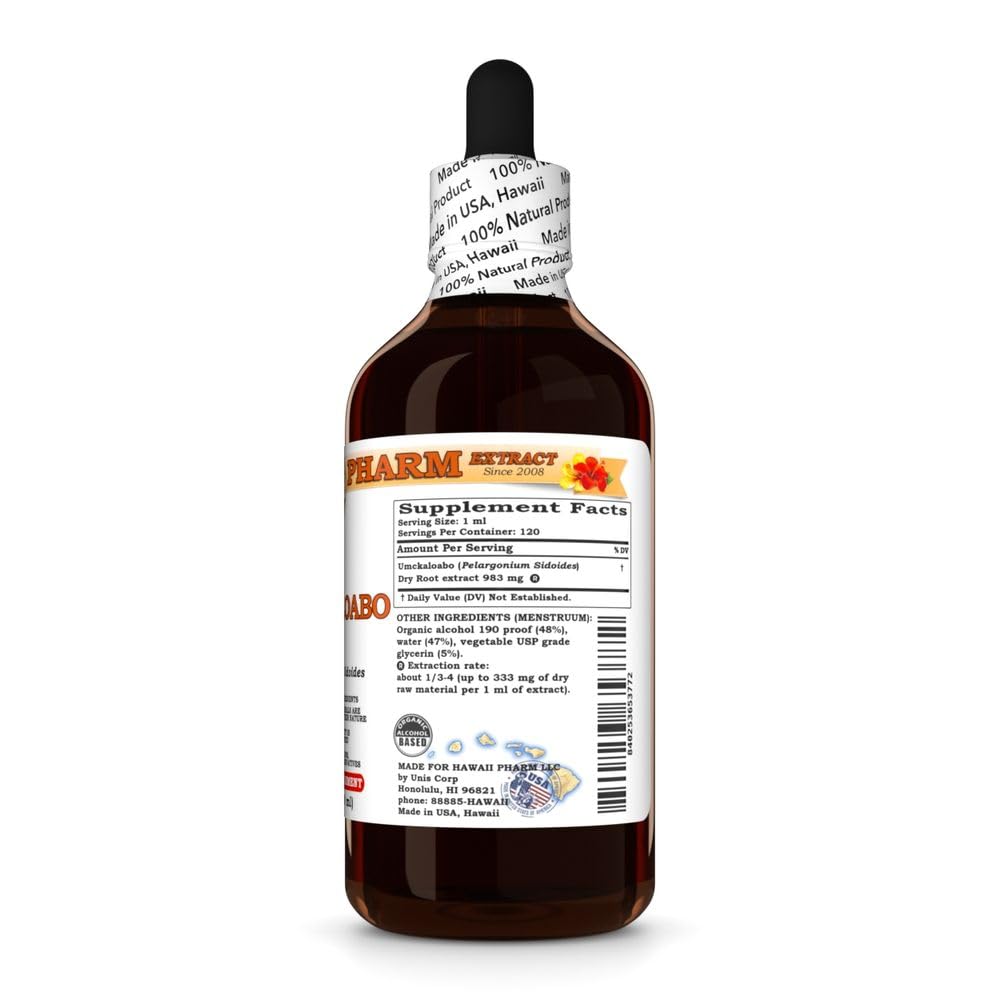 Hawaii Pharm Umckaloabo Pelargonium Root Liquid Extract - 4 fl oz, 4-Pack - image 5