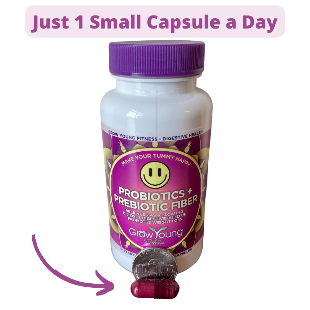 Grow Young Fitness Daily Probiotic + Prebiotic Fiber - 30 Capsules - image 4