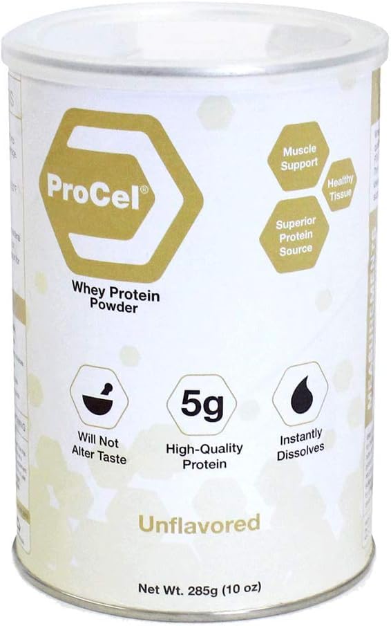 Global Health Products ProCel Unflavored Whey Protein Powder - 10oz Can - image 3