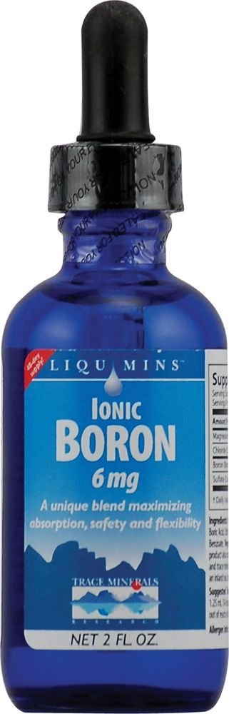 Trace Minerals Ionic Boron Liquid Mineral Supplement 6 mg - 2 fl oz