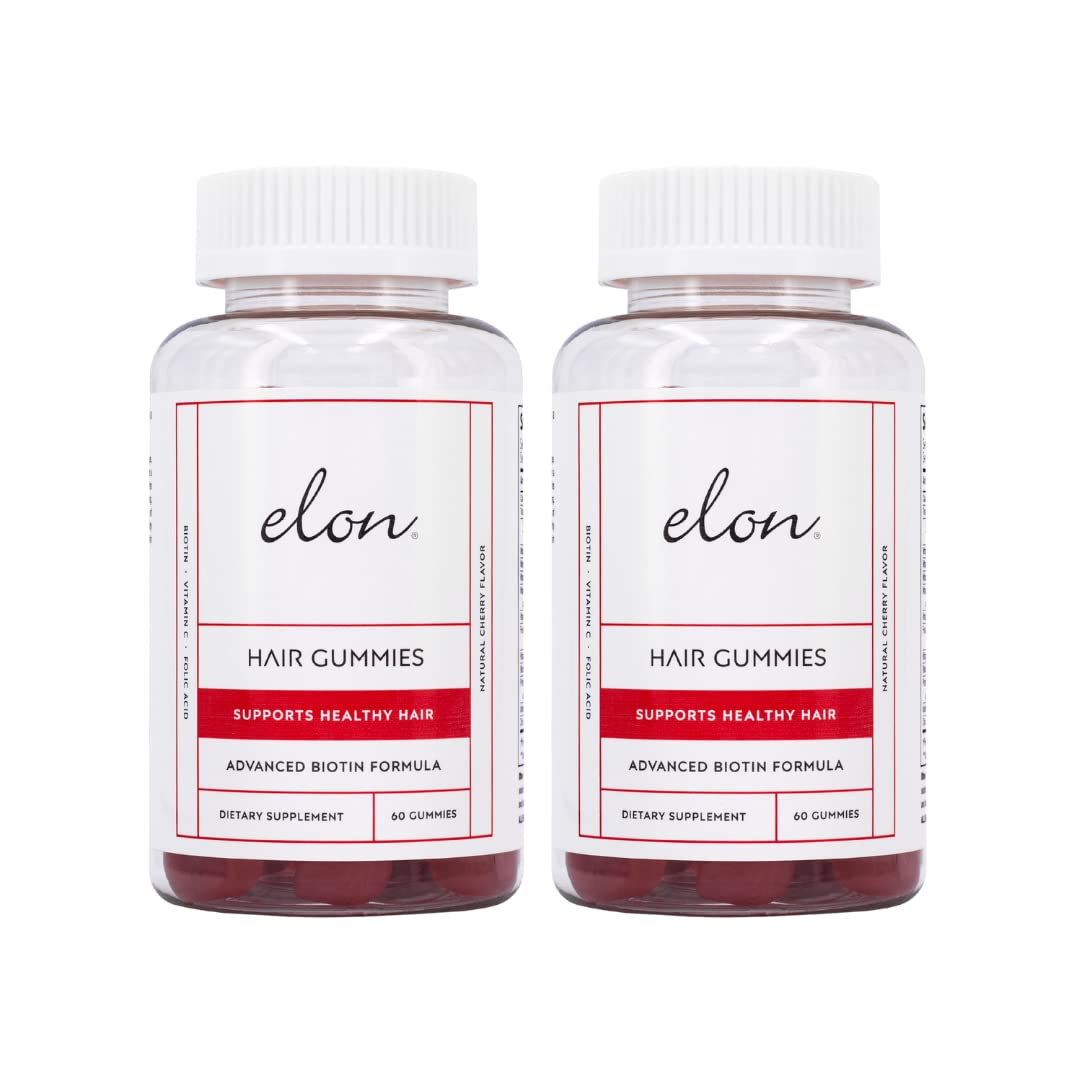 Elon Biotin 5000mcg Gummies for Hair Growth - 120 Count