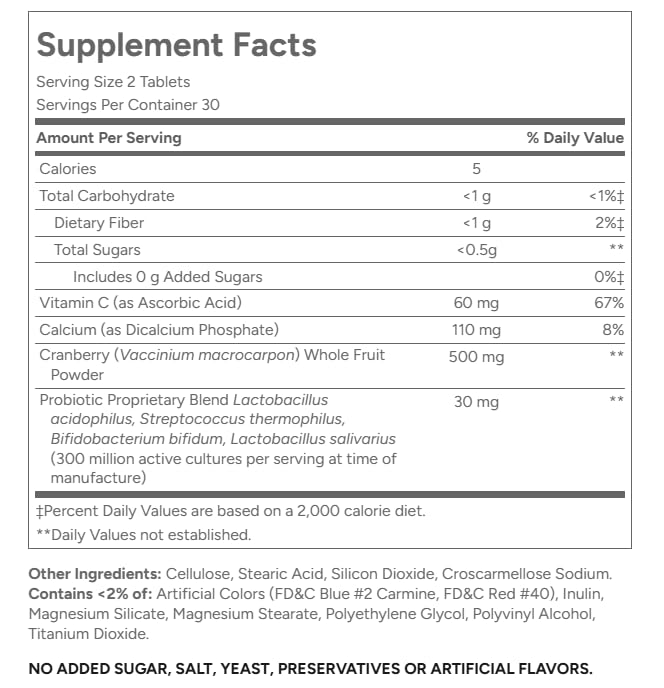 Xllent 21st Century Cranberry Plus Probiotic - 120 Tablets - image 6
