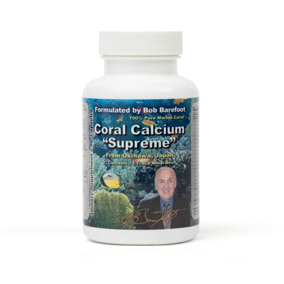 BOB'S BEST Coral Calcium Supreme 74 Trace Minerals - 90 Capsules