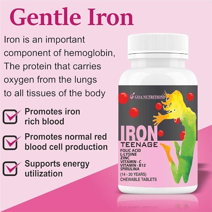 Generic Iron Tablets with Vitamin B12 and Folic Acid - 60 Tablets - image 5