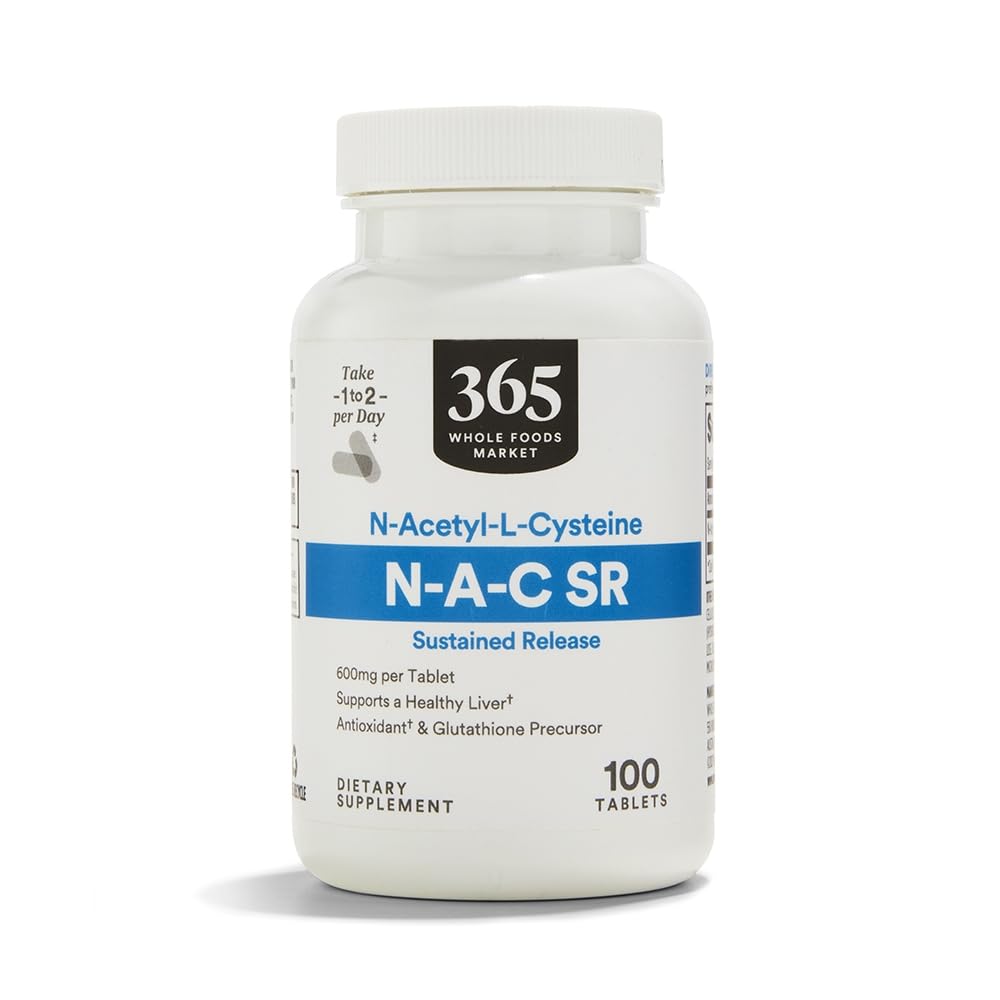 365 by Whole Foods Market NAC Sustained Release 600mg - 100 Tablets
