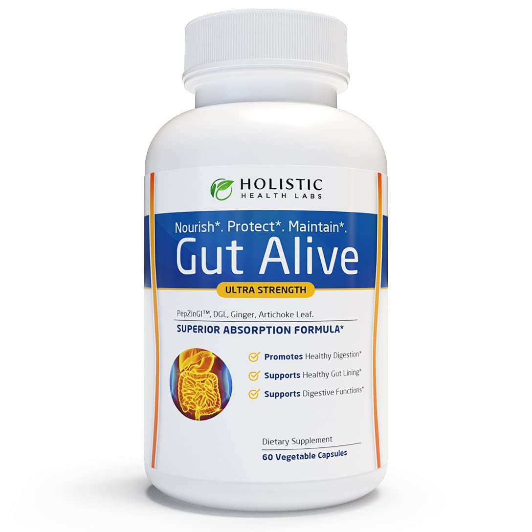 Holistic Health Labs Gut Alive Digestive Support - 60 Capsules