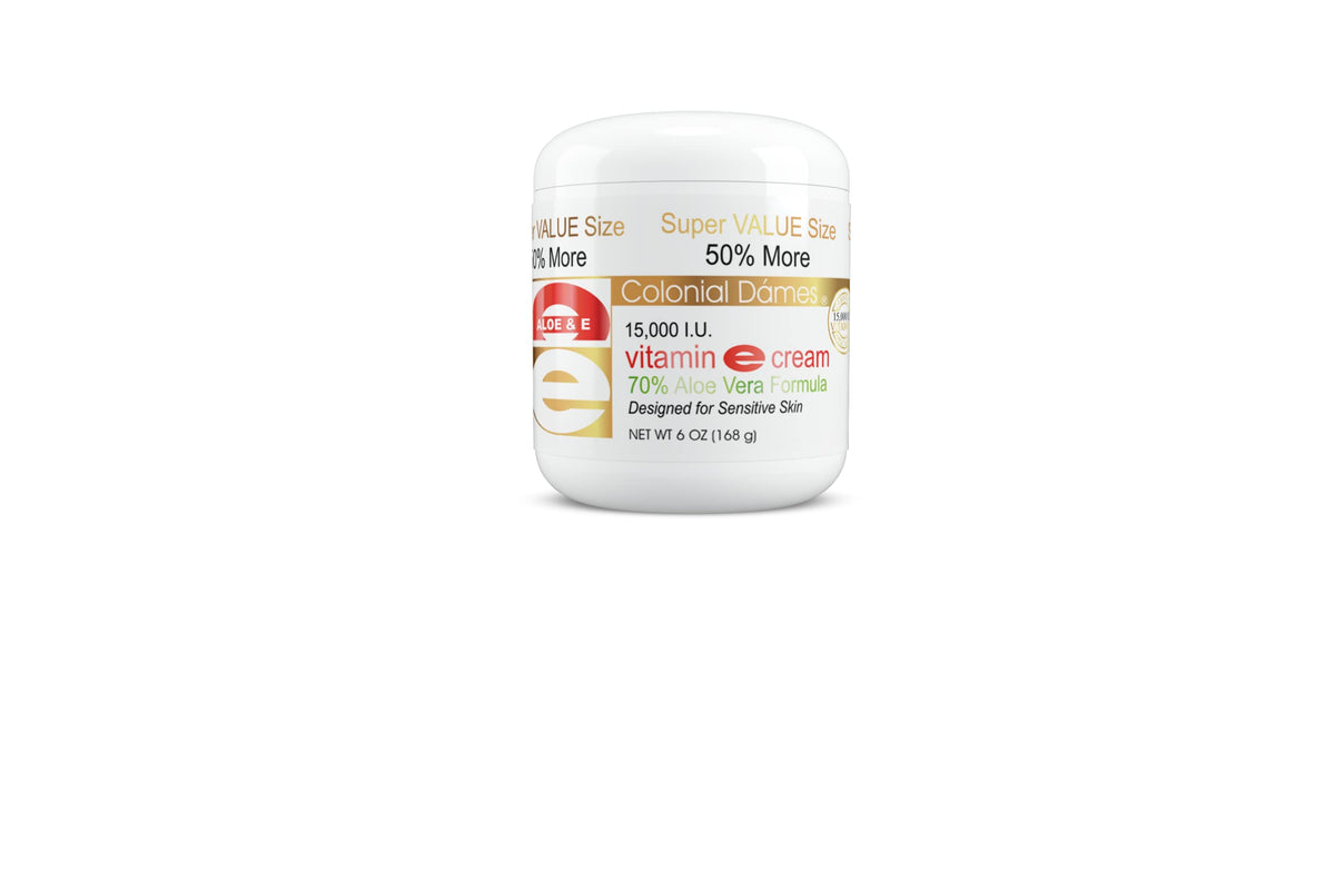 Colonial Dames Vitamin E and Aloe Moisturizing Cream - 6 oz