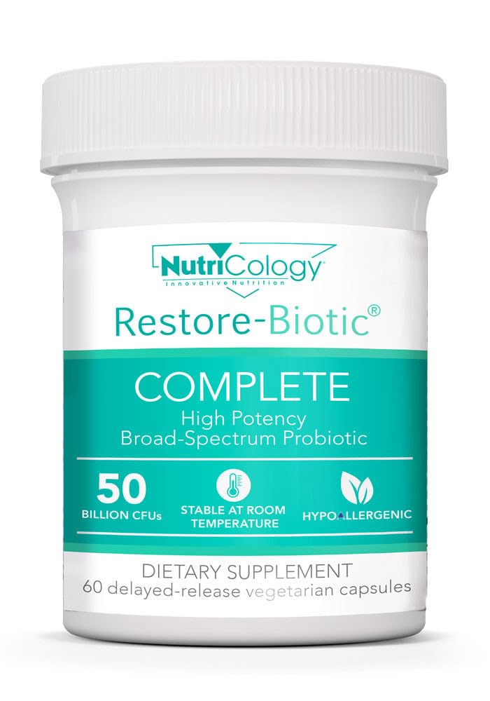 NutriCology Restore-Biotic Complete 50 Billion CFU - 60 Capsules