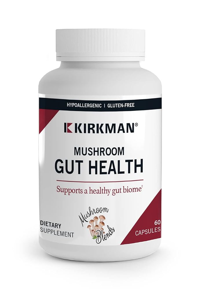 Kirkman Mushroom Gut Health Probiotic Blend - 60 Capsules