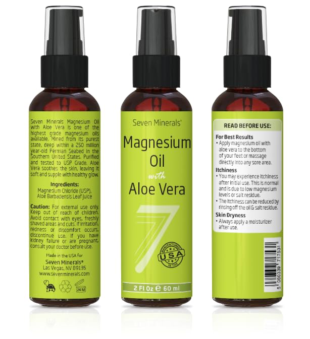 Seven Minerals Magnesium Roll On Stick 3 Fl Oz