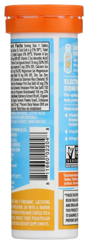 Nuun Immunity Orange Citrus Electrolyte Drink Tablets - image 3