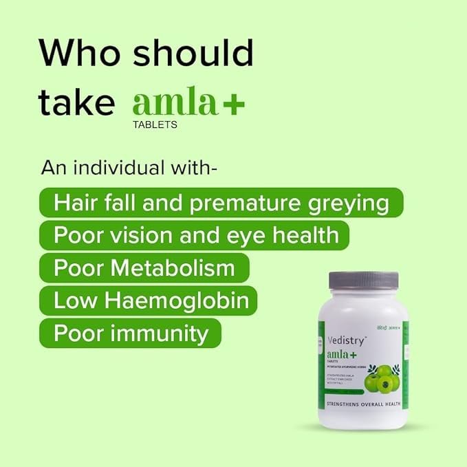 Generic Amla+ with Piperine Vitamin C Tablets - 60 Count - image 4