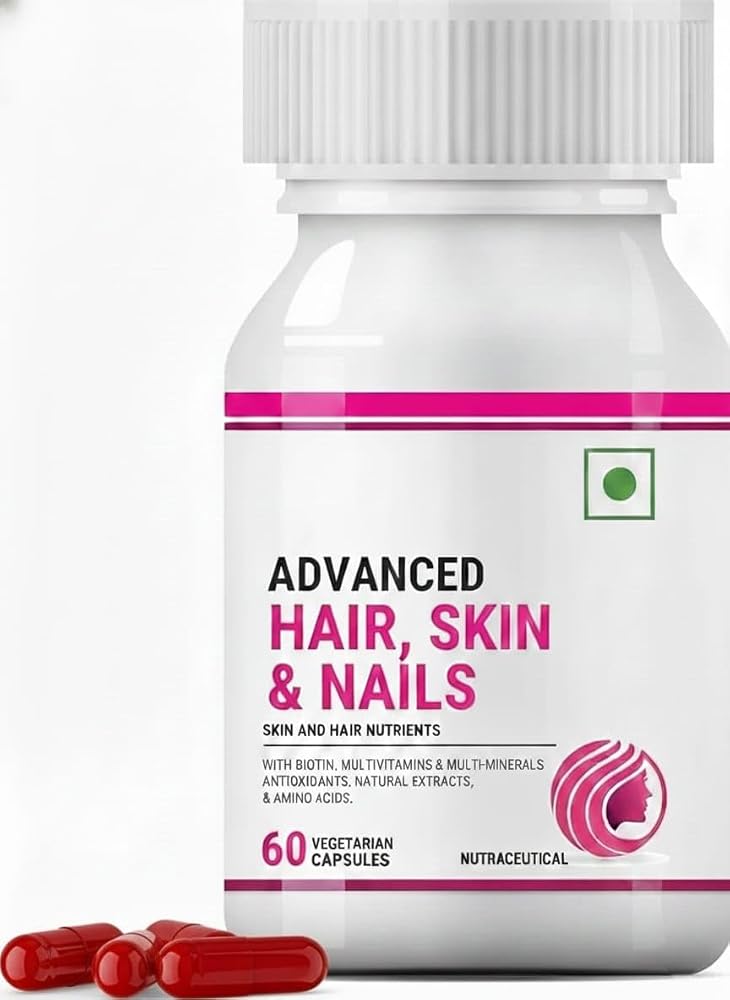 Generic Biotin Advanced Hair Skin & Nails Supplement - 60 Vegetarian Capsules
