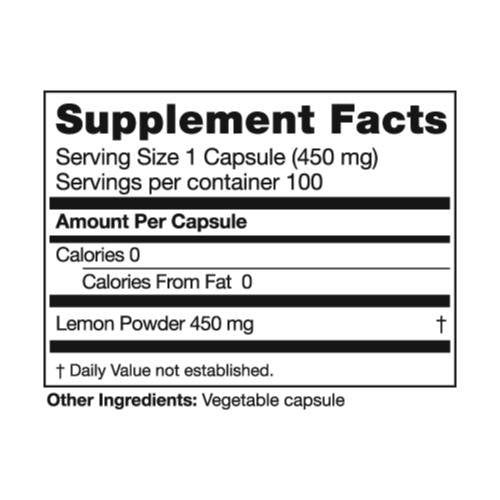Seagate Whole Lemon Concentrate 450 mg - 100 Capsules - image 4