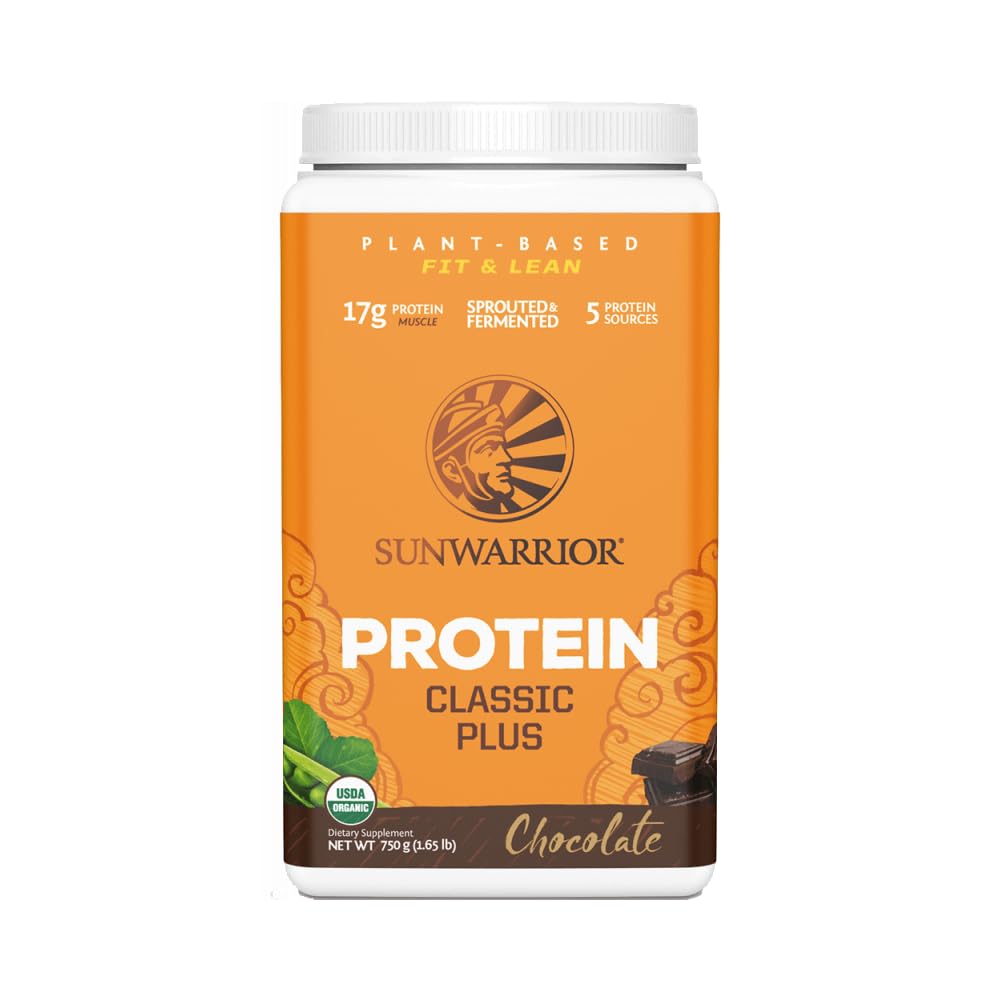 Sunwarrior Classic Plus Vegan Protein Powder Chocolate - 30 Servings - image 4