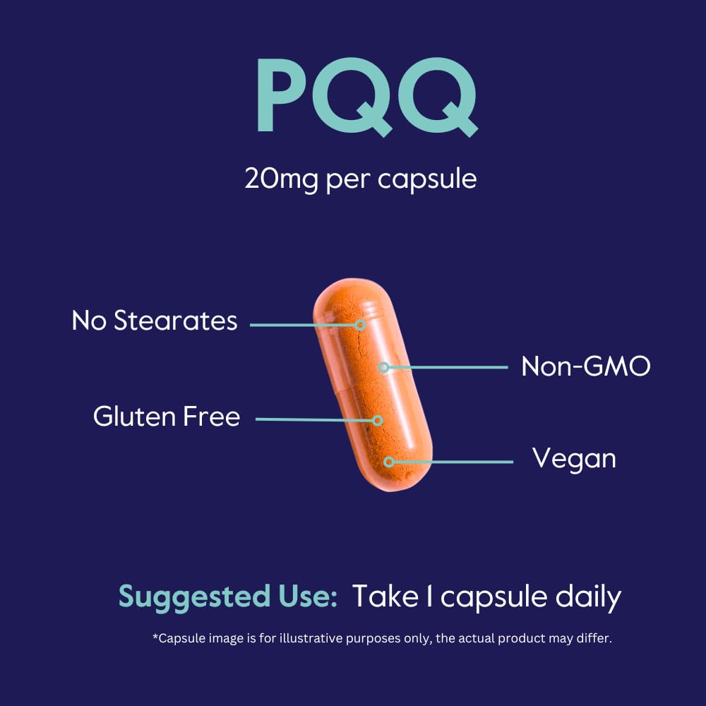 BESTVITE PQQ 20mg Pyrroloquinoline Quinone - 120 Vegetarian Capsules - image 5