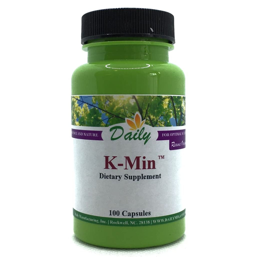Daily Manufacturing K-Min Calcium Supplement - 100 Vegetarian Capsules
