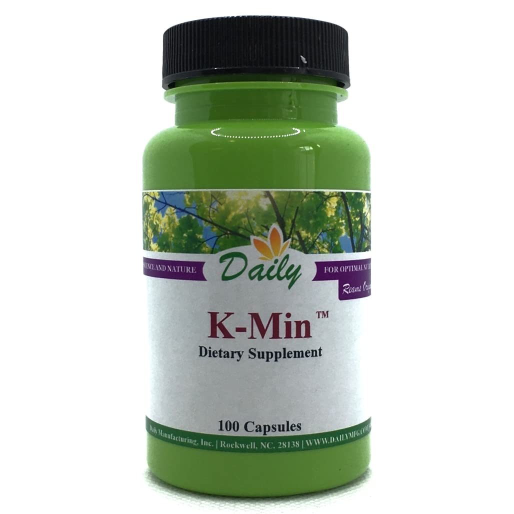 Daily Manufacturing K-Min Calcium Supplement - 100 Vegetarian Capsules