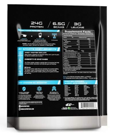 EC Sports Whey Protein Powder Vanilla Ice Cream with Digestive Enzymes - image 2