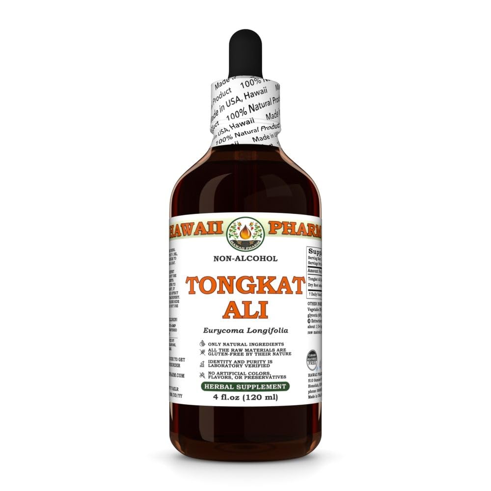 Hawaii Pharm Tongkat Ali Root Alcohol-Free Extract - 4 fl oz, 4-Pack - image 2
