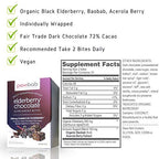 powbab Elderberry Chocolate Bites with Sambucus - 42 Count - image 4