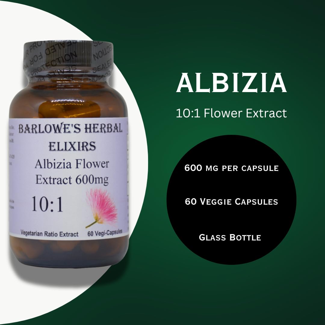 Barlowe's Herbal Elixirs Albizia Julibrissin 10:1 Extract - 60 Capsules - image 4