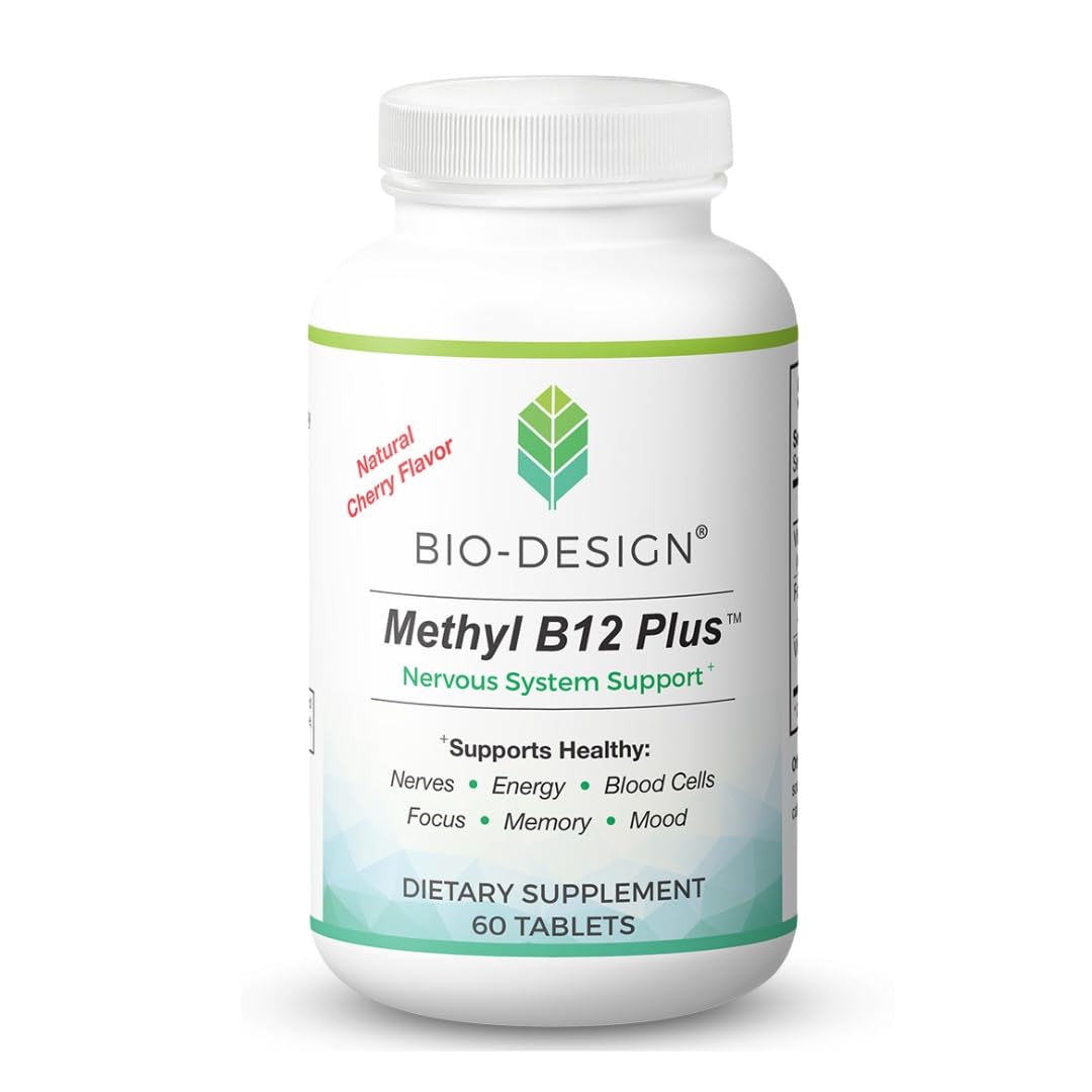 Bio-Design Methyl B12 5000 mcg Plus Folate - 60 Tablets