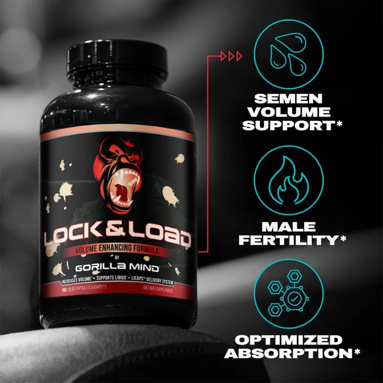 Gorilla Mind Lock & Load Male Fertility Support - 180 Capsules - image 4