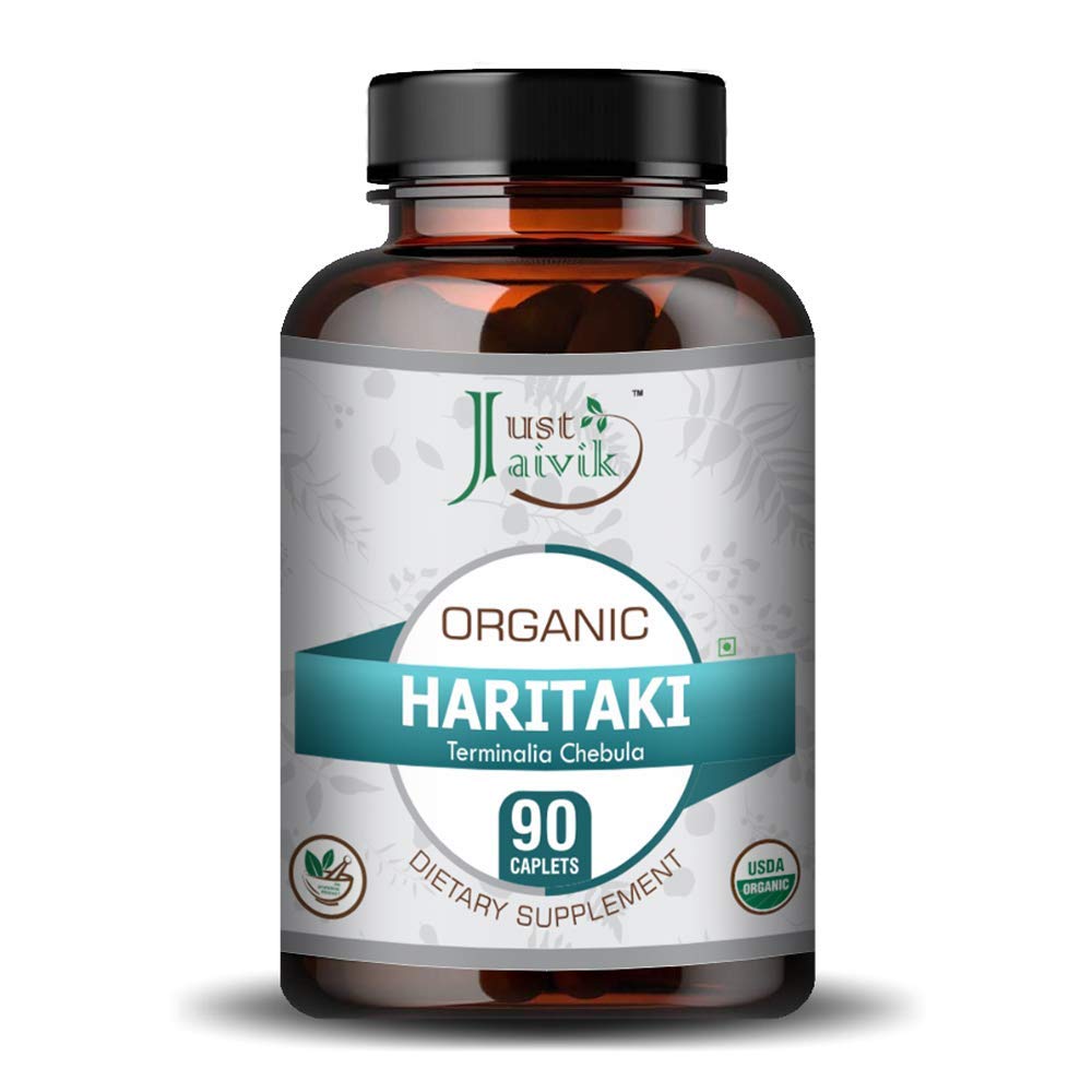 Just Jaivik Organic Haritaki 750mg - 90 Tablets